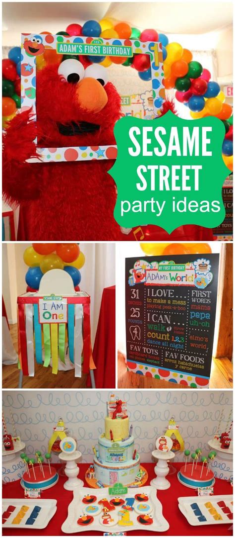 A perfect sesame street birthday party for a two year old. Elmo's World / Birthday "Adam's 1st Birthday" | Birthdays ...