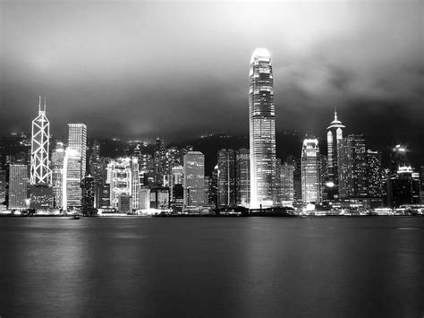 Black And White Photography City Lights