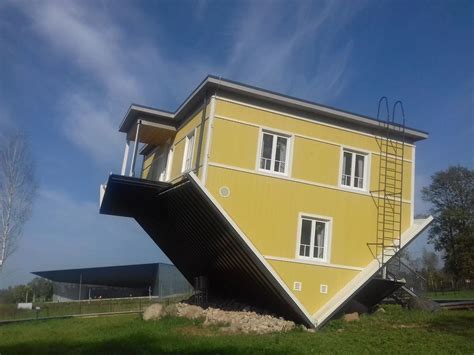 This is an amazing experience as one's mind cannot comprehend what is happening. Upside Down House (Tagurpidi Maja), Estonia