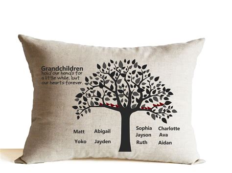 The best father's day gifts for grandpa. Personalized Gift, Grandma Grandpa Pillow, Grandparents ...