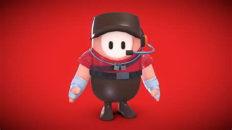 Fall Guys Scout Team Fortress Skin Buy Royalty Free 3d Model By Jorge