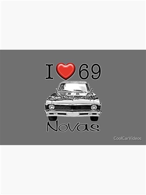 I Love 69 Nova Zipper Pouch For Sale By Coolcarvideos Redbubble