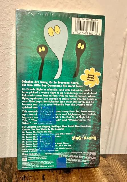 Dr Seuss Vhs Grinch Night Pontoffel Pock His Magic Piano Cbs