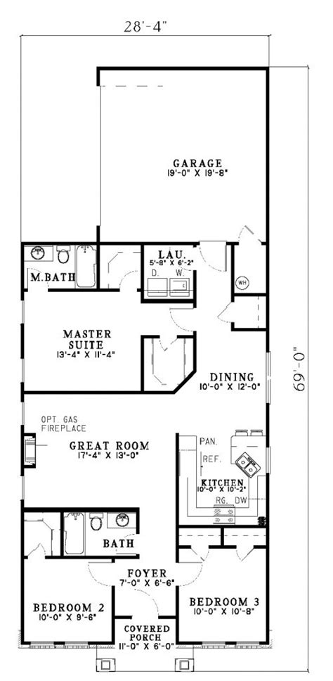 A narrow house lot near the beach or other odd shaped waterfront lot on a river or lake can be a challenge. Awesome Narrow Lot Ranch House Plans - New Home Plans Design