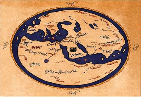 Map Making In Muslim Civilisation The First Map To Show Europe Asia