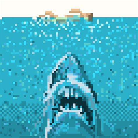 Pixel Peached — Jaws Shirt Coming Soon