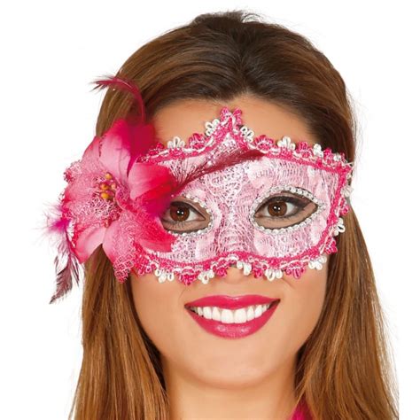 Comprar Antifaz Con Flor Rosa Mascaras Y Antifaces