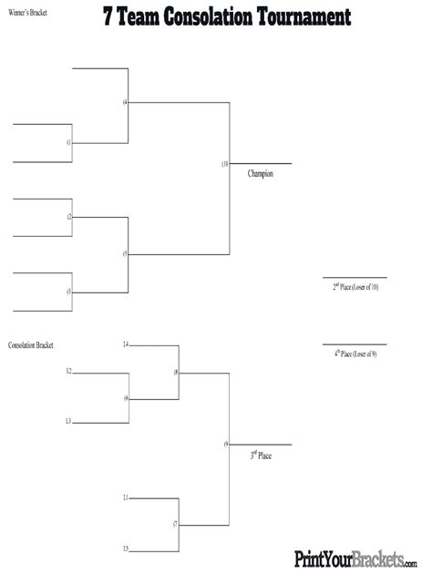 10 Team Consolation Bracket Fill And Sign Printable Template Online