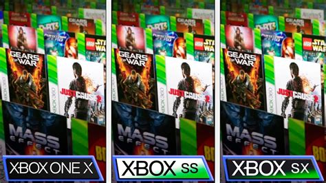 Xbox Series Sx Vs Xbox One X 360 And Xbox Games Comparison Backward