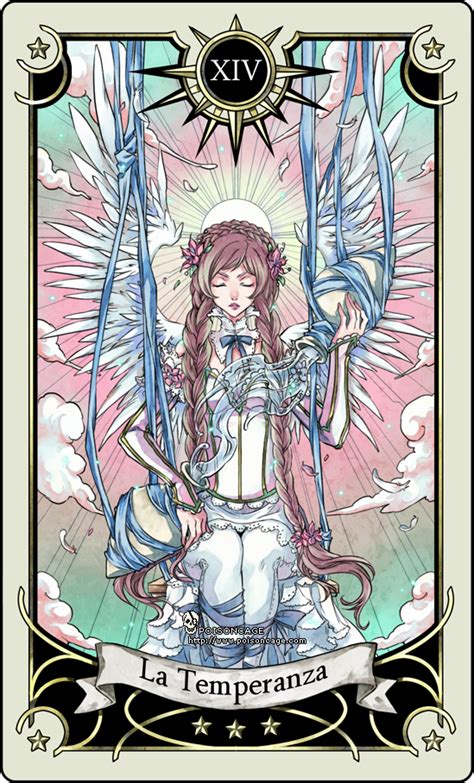 In a love tarot reading, if you are in a relationship, the temperance tarot card is one of the best cards you can get. Tarot card 14- the Temperance by rann-poisoncage on DeviantArt | Tarot cards art, Temperance ...