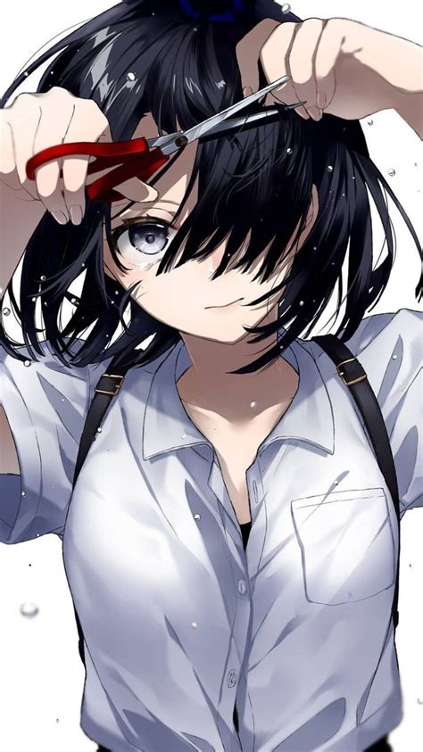 Awasome Sad Anime Girl Short Hair 2022