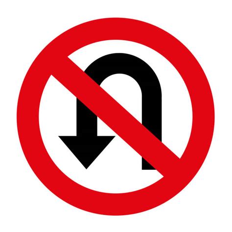 No U Turns Sign Illustrations Royalty Free Vector Graphics And Clip Art