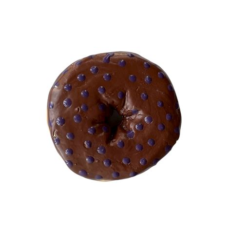 Chocolate Donut With Purple Dots Efg Private Collections