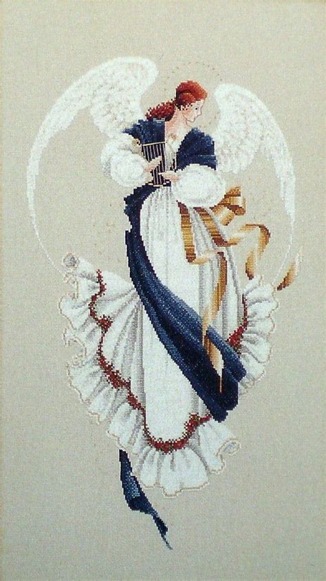 Angel Of Hope Lavender And Lace Counted Cross Stitch Chart Ll13 Marilyn