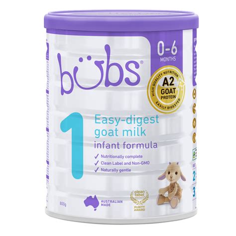 Aussie Bubs Easy Digest Goat Milk Infant Formula Stage 1 282 Oz