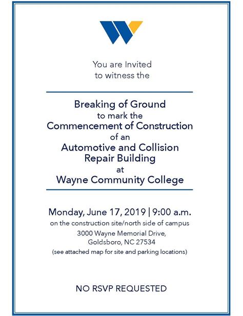 Groundbreaking Ceremony Wayne Community College Goldsboro Nc