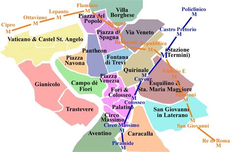 Rome Italy Metro Map World Of Light Map