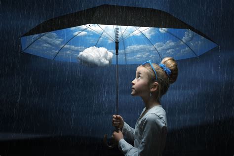 Wallpapers Space Rain Art Umbrella Cloud Surrealism Photography