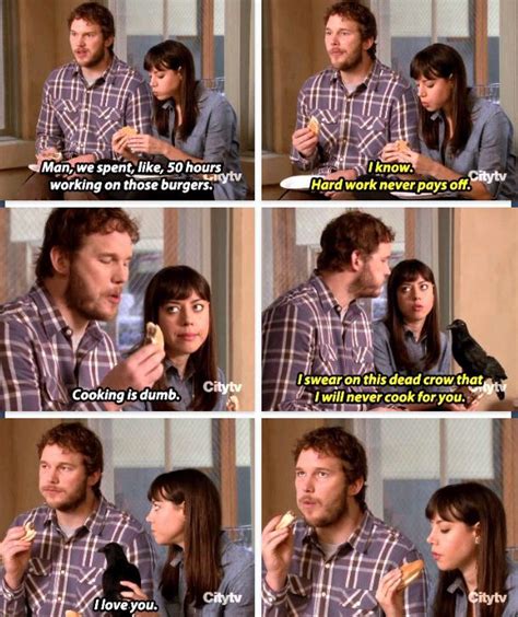 To help you get through the night, we've pulled some of our favorite quotes from the show that also happen to double as a grief counseling pamphlet. April and Andy | Parks n rec, Parks and recreation, Parcs and rec