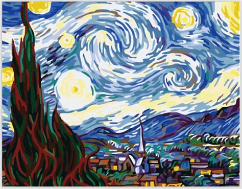 Van Gogh Famous Abstract Paintings Starry Night Painting