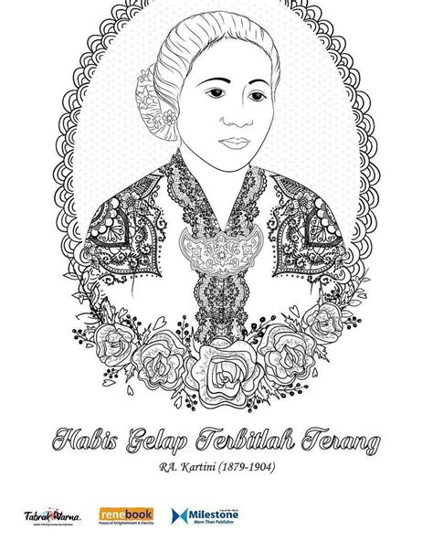 Kumpulan Sketsa Gambar Ra Kartini Untuk Diwarnai Blog Pengajar Tekno