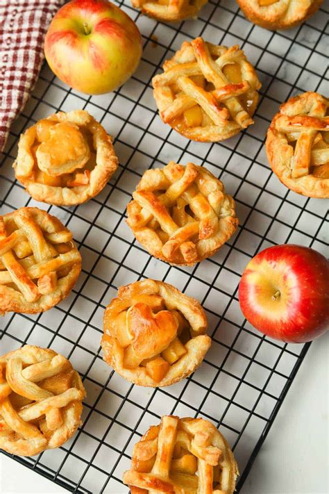 Mini Puff Pastry Apple Pies In A Muffin Tin A Peachy Plate