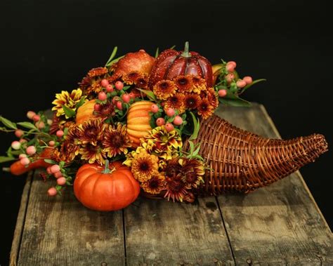 Thanksgiving Thanksgiving Cornucopia Thanksgiving Flowers