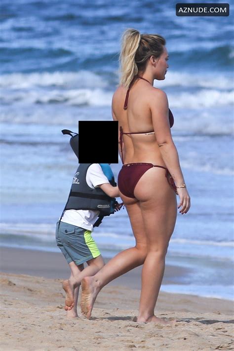 Hilary Duff Sexy Body On The Beach In Miami Aznude