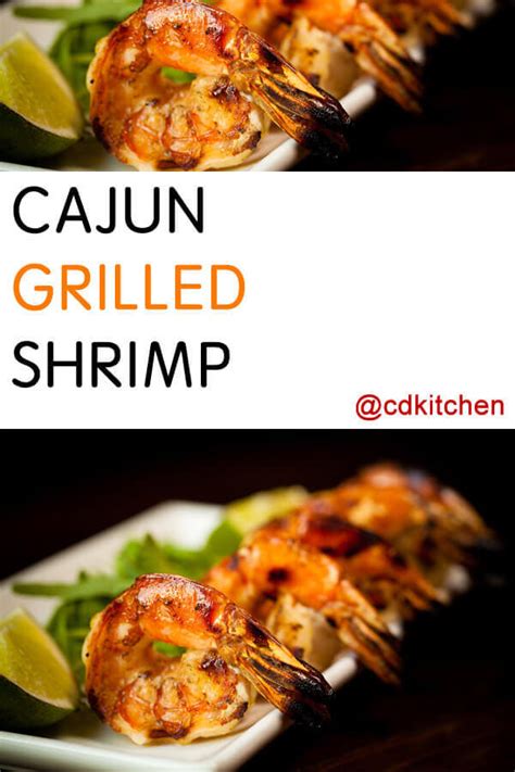 Grilled shrimp with brown butter and rice. Cajun Grilled Shrimp Recipe | CDKitchen.com