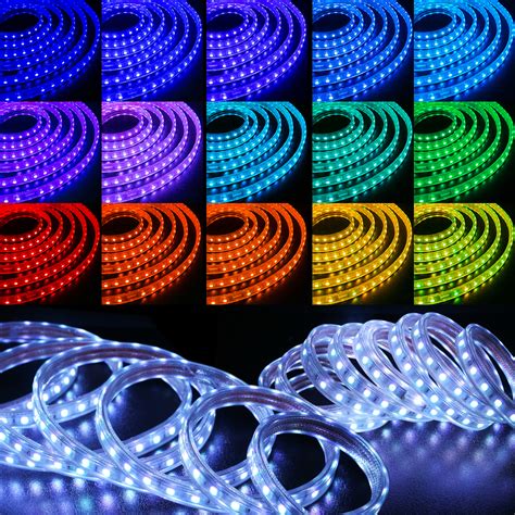 50 Multi Color Rgb Led Rope Light Home Outdoor Christmas Lighting