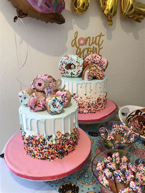 Donut Birthday For 1 Year Old Donut Birthday Cake Candy Birthday
