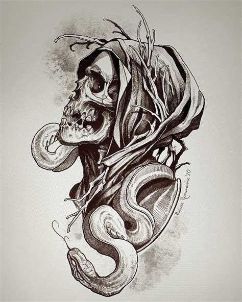 Skull Drawings For Tattoo Sketches Skulls Drawing Tattoo Sketches