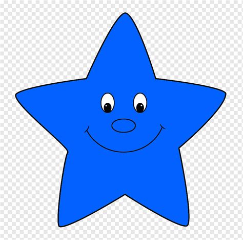 Estrella De Dibujos Animados Acuarela Estrella Azul Pintura De Acuarela Azul Color Png PNGWing