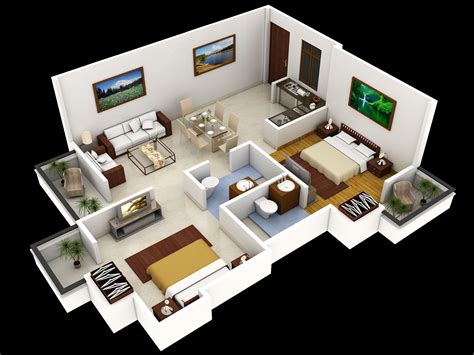 Small House Simple House Floor Plan Design 3d House Storey
