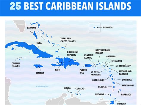 Map Of Islands In The Caribbean Map Of The World