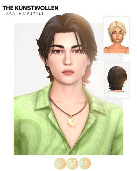 Arai Hairstyle The Kunstwollen Sims 4 Hair Male Sims Hair Sims 4