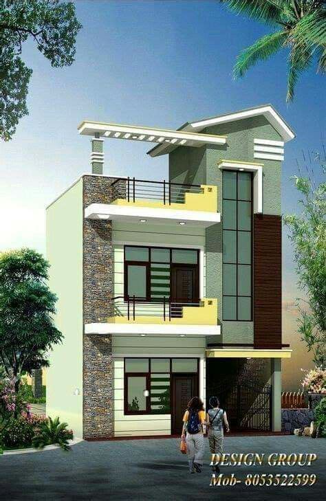 Exterior Modern Duplex House Front Elevation Designs Besthomish
