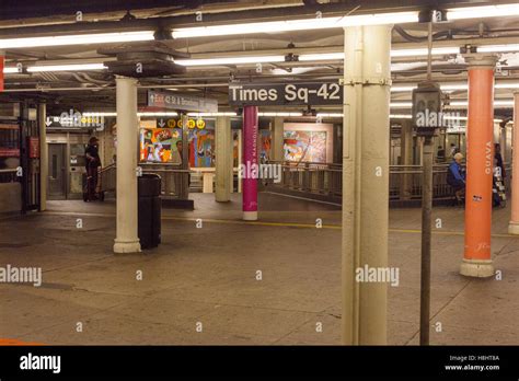 Times Square Subway Station New York City United States Of America