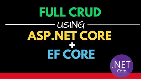 Build A Crud App With Aspnet Core And Entity Framework Core Cloud My