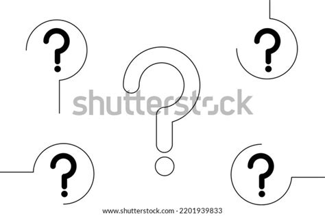 Big Question Mark On White Background Stock Vector Royalty Free