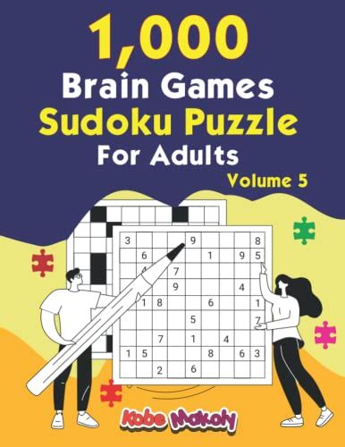 1000 Brain Games Sudoku Puzzle For Adults Volume 5 The Ultimate