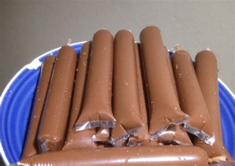 Cara Membuat Es Lilin Susu Coklat