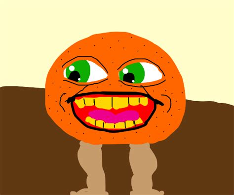 Annoying Orange With Human Legs Drawception