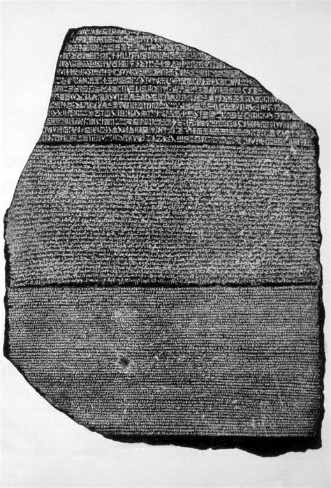 The Rosetta Stone Basalt Slab Photograph By Everett