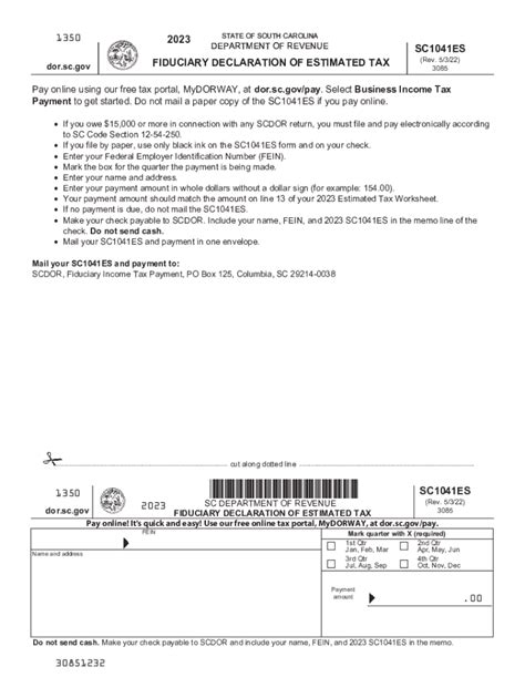 Sc1040 Individual Income Tax Form And Instructions Fill Out And Sign