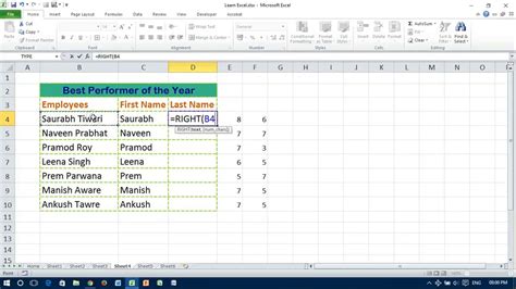 How To Split Full Name To First And Last Name In Excel Youtube