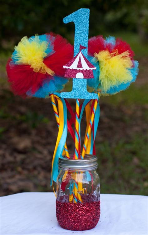 Your guests will love the classic showmanship when you decorate your circus themed party with these vibrant, high quality vintage circus decorations. Circus Party Carnival Party Birthday Centerpiece Table ...