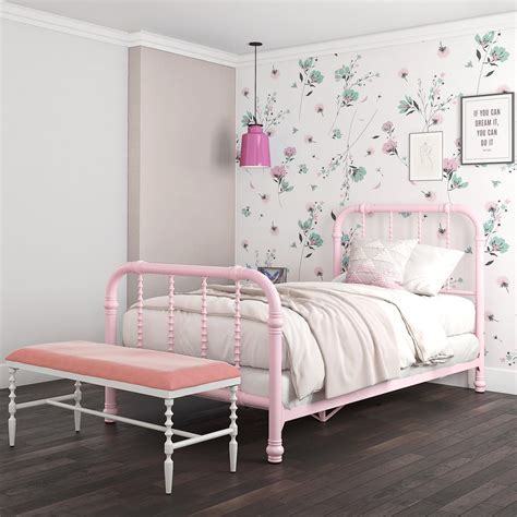 Dhp Jenny Lind Twin Metal Bed Twin Size Pink