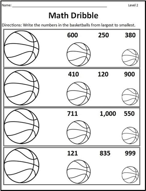 Basketball Themed Math Worksheets Activity Shelter