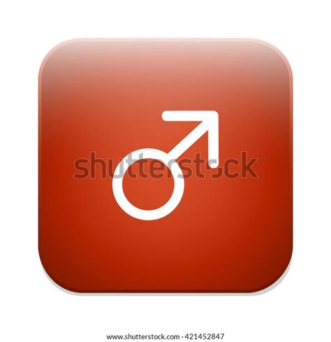 Male Sign Icon Male Sex Button Stock Vector Royalty Free 421452847